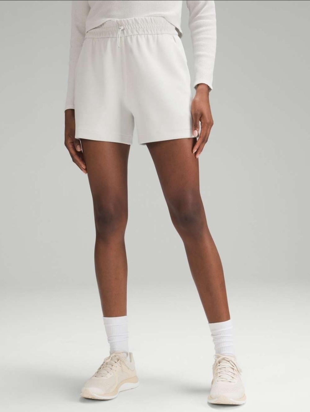 Lululemon Softstreme High-Rise Short 4" In Color Bone